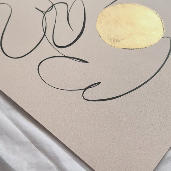 œuvre d’art singulière minimaliste colombe en encre de Chine pièce unique haut de gamme univers poétique